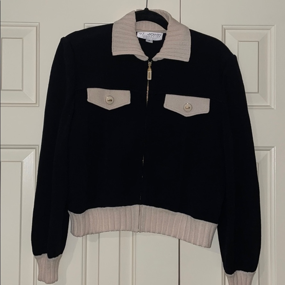 St. John by Marie Gray Knit Jacket